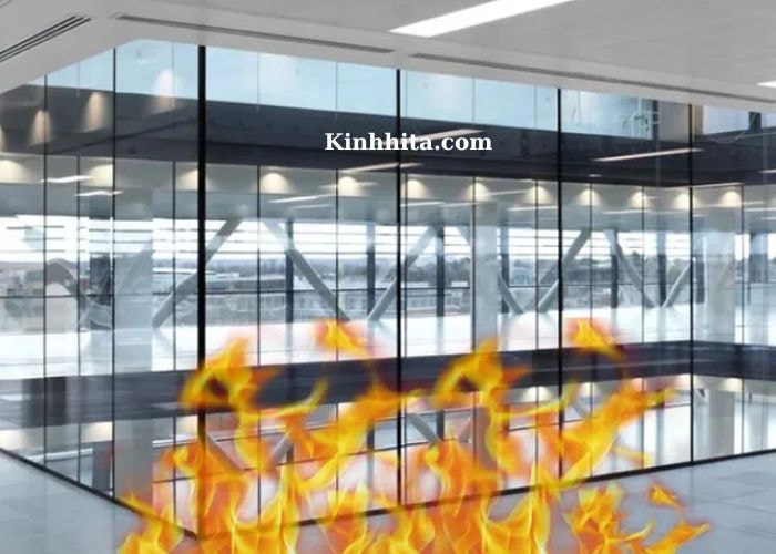 Vách kính chống cháy ei45 phút